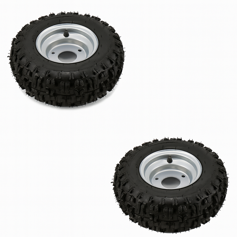 Tyre & Rim 6 inch Knobbly fitted 13x6.5-6 TWO TYRES